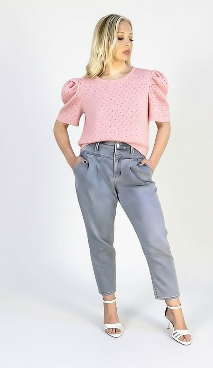 MAGLIA CON TEXTURE TRAFORATA