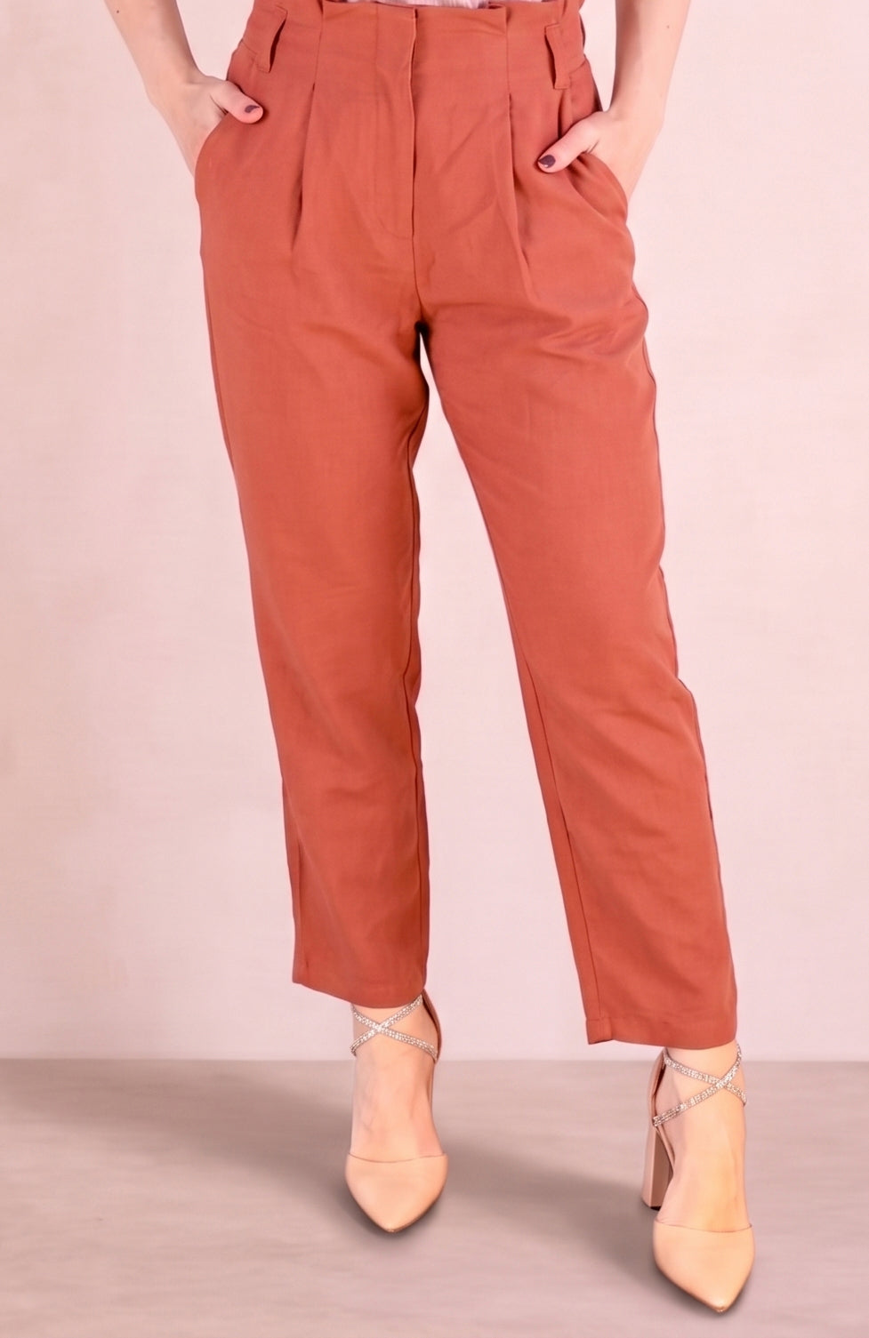 PANTALONE FLUIDO A VITA ALTA
