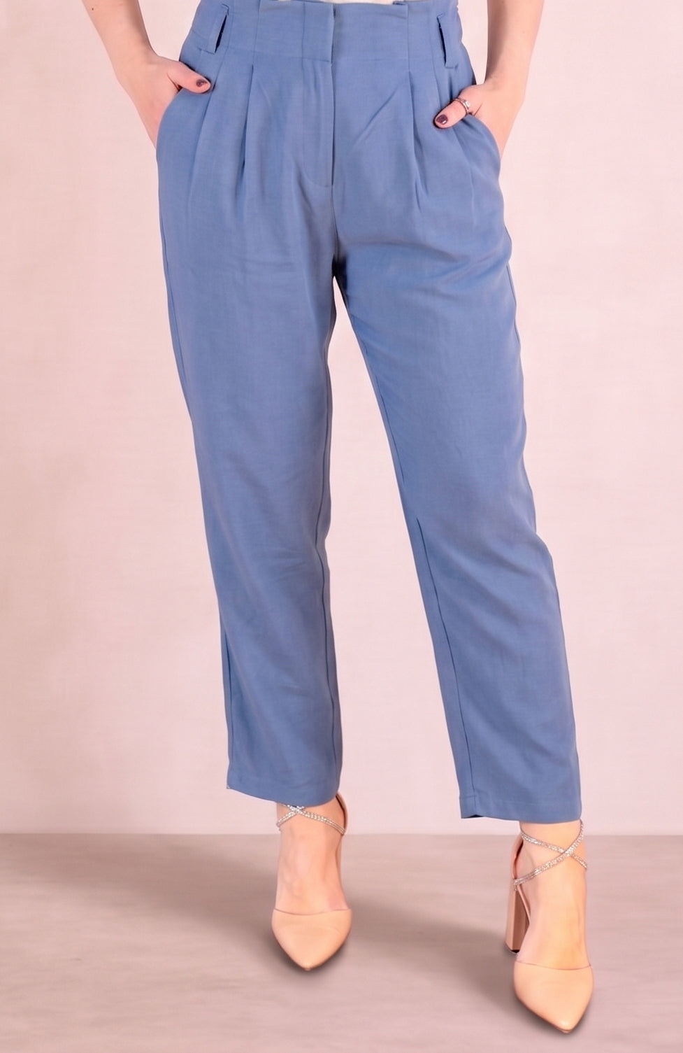 PANTALONE FLUIDO A VITA ALTA