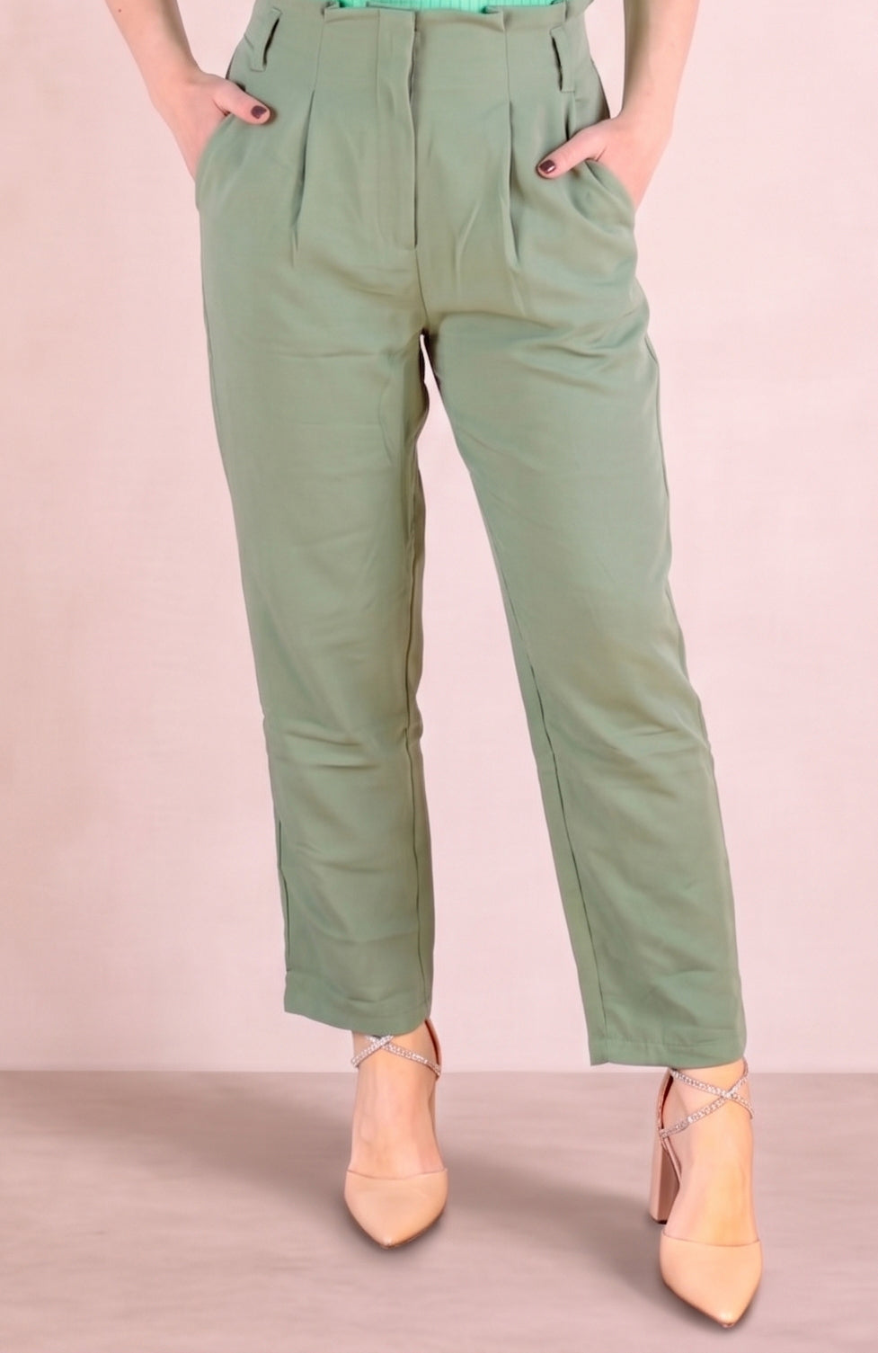 PANTALONE FLUIDO A VITA ALTA
