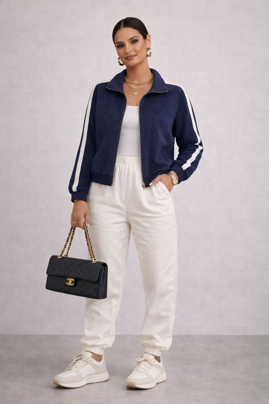 SET 12 FELPE CROP 3 COLORI CON ZIP MADE IN ITALY