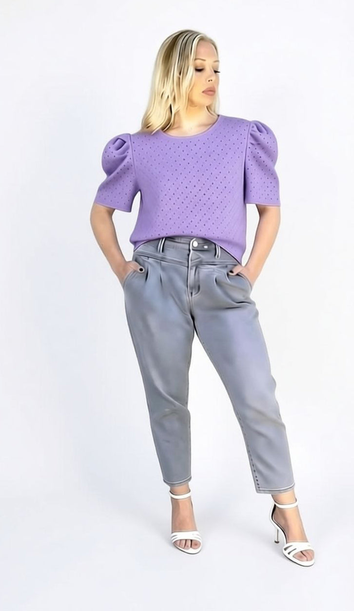 MAGLIA CON TEXTURE TRAFORATA