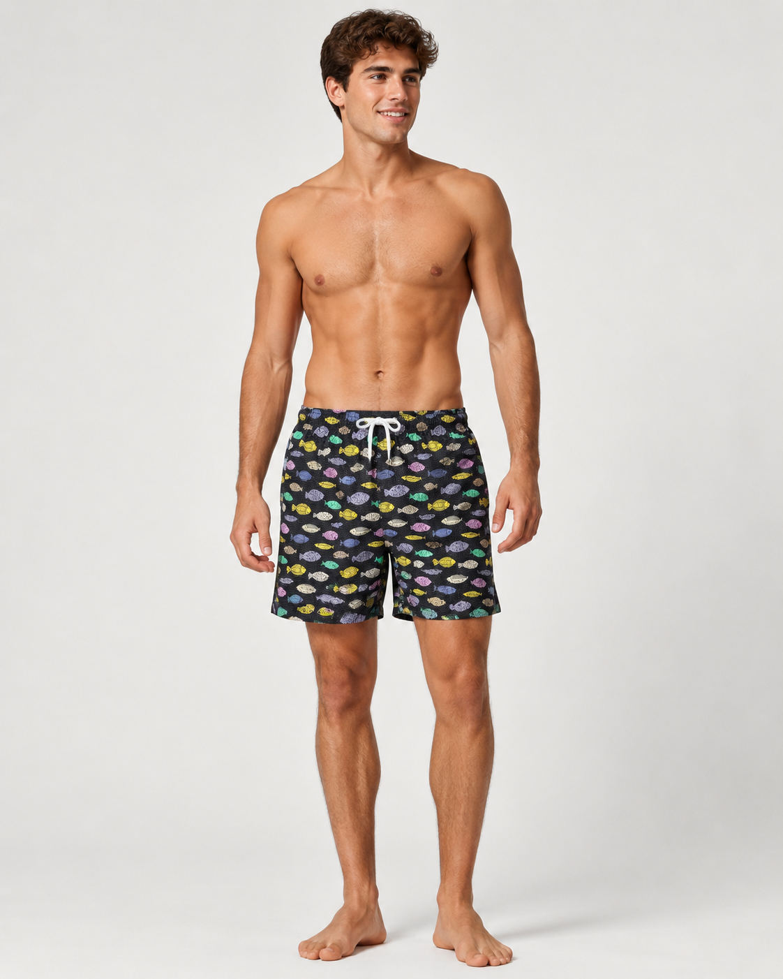 Costume Boxer Uomo Fantasia Pesci – Mare e Piscina