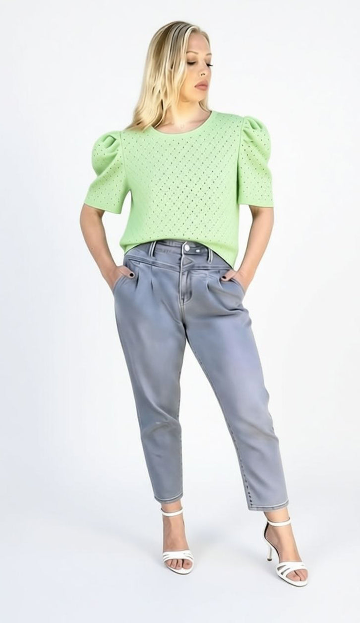 MAGLIA CON TEXTURE TRAFORATA