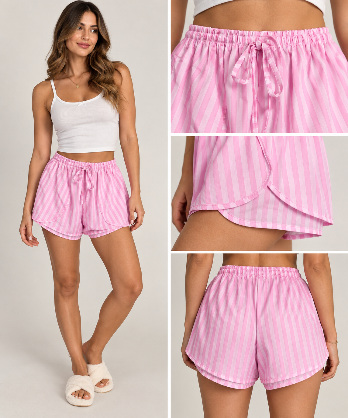 Short a Righe con Coulisse – Modello Morbido e Casual