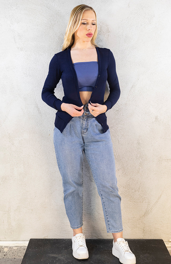 CARDIGAN IN COTONE FORELLATO