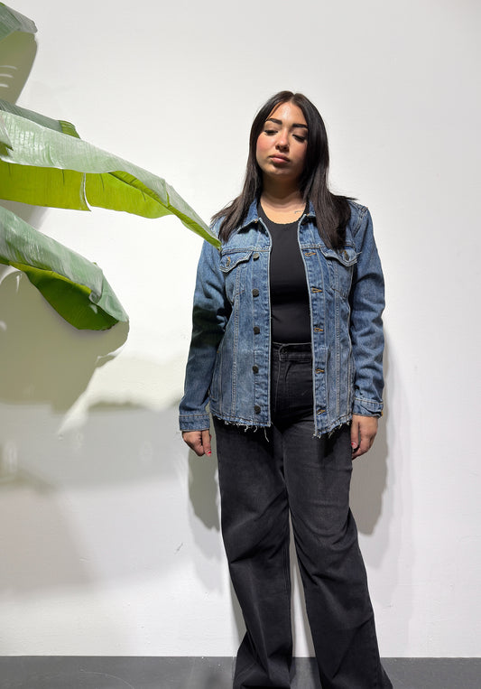 GIUBBOTTO DI JEANS LUNGO