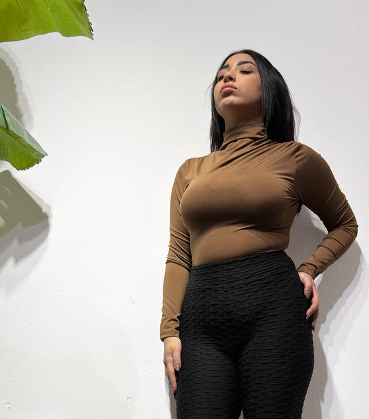 MAGLIA IN LYCRA COLLO ALTO