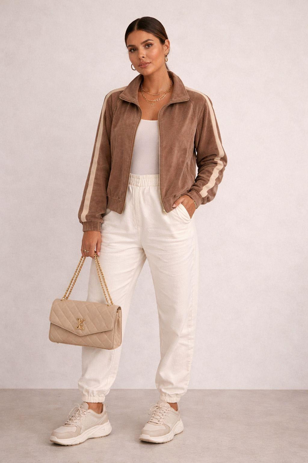 SET 12 FELPE CROP 3 COLORI CON ZIP MADE IN ITALY